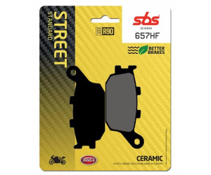 Гальмівні колодки SBS Standard Brake Pads, Ceramic 657HF